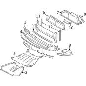 Volvo Radiator Support Air Deflector - Genuine Volvo 9484055