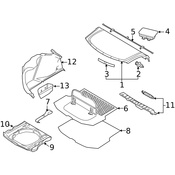 Volvo Liftgate Trim Scuff Plate - Genuine Volvo 9486870