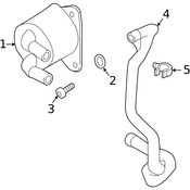Volvo Trans Oil Cooler Line Clamp - Genuine Volvo 982015