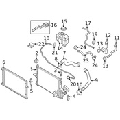 Volvo Radiator Mount Bolt - Genuine Volvo 983427