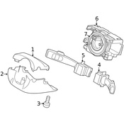 Volvo Steering Column Cover Screw - Genuine Volvo 987634