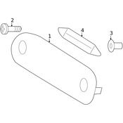 Volvo License Lamp Assembly Screw - Genuine Volvo 999220