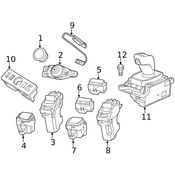 Jaguar Engine Start/Stop Switch - Genuine Jaguar T2R42909