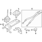 Porsche Transfer Case Shift Lever - Genuine Porsche 7PP711051A