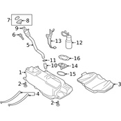 Porsche Fuel Tank Strap Bolt - Genuine Porsche 90007547901