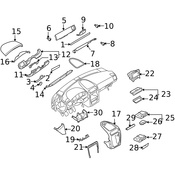Porsche Ashtray Instrument Panel Trim - Genuine Porsche 95555224502