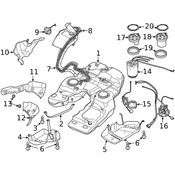Porsche Fuel Tank Purge Line - Genuine Porsche 95820125500 