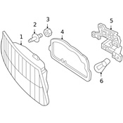 Porsche Tail Light Assembly - Genuine Porsche 98704490021