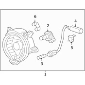 Porsche Fog Light - Genuine Porsche 98763108401