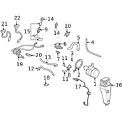Porsche Turbocharger Vacuum Hose - Genuine Porsche 99611069571