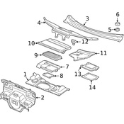 Porsche Battery Box Cover - Genuine Porsche 9965725670101C