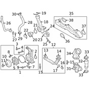Porsche Engine Water Pump Assembly - Genuine Porsche 9A110603991