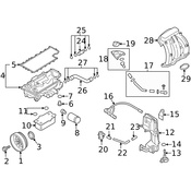 Porsche Engine Oil Filter Adapter Stud - Genuine Porsche 9A110757590