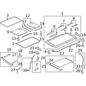 Audi Sunroof Shade - Genuine Audi 1K9877307D5L9