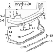 Audi Bumper Guard - Genuine Audi 4K98078353HB