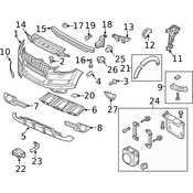 Audi Bumper Splash Shield - Genuine Audi 4L0071710A