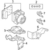 VW ABS Control Module - Genuine VW Audi 5Q0907379FGREP