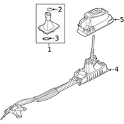 VW Manual Transmission Shift Lever - Genuine VW 5QD711049H