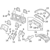 Audi Roll Bar Trim Panel - Genuine Audi 8S7880085AV58
