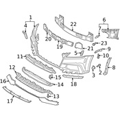 Audi Bumper Cover Support Rail Rivet - Genuine Audi 8T0807300