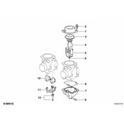 BMW Float Bracket With Jet - Genuine BMW 13112343403