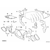 BMW Gasket Right - Genuine BMW 13722309252