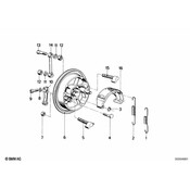 BMW Brakeretainer Spring Top - Genuine BMW 34111230020