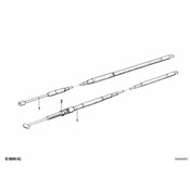 BMW Accelerator Bowden Cable (L=1096mm) - Genuine BMW 32731236613