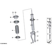 BMW Suspension Strut - Genuine BMW 31316896361