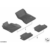 BMW Floor Liner Set - Genuine BMW 51472446335
