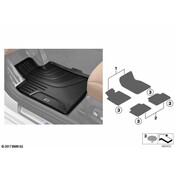 BMW Floor Mat Set (All-Weather) - Genuine BMW 51472446290