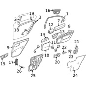 Mercedes Fog Light Screw -  Genuine Mercedes 000000000521