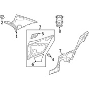 Mercedes Body A-Pillar Trim Panel Screw - Genuine Mercedes 000000001935