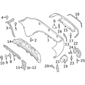 Mercedes Exterior Door Handle Nut - Genuine Mercedes 000000006037