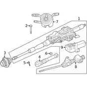Mercedes Steering Column Bolt - Genuine Mercedes 000000008935
