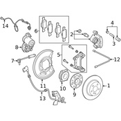 Mercedes Disc Brake Caliper Guide Pin -  Genuine Mercedes 000421081864