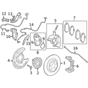 Mercedes Disc Brake Caliper Bracket -  Genuine Mercedes 0004230806
