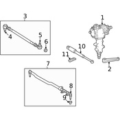 Mercedes Steering Tie Rod Nut - Genuine Mercedes 0004630617