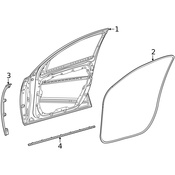 Mercedes-Benz Door Seal - Genuine Mercedes A0007271300