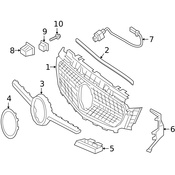 Mercedes Grille Emblem - Genuine Mercedes 0008880000