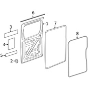 Mercedes Door Seal - Genuine Mercedes 0009870772