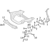 Mercedes Engine Cradle Bolt - Genuine Mercedes 000990321164
