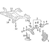 Mercedes Suspension Crossmember Bolt -  Genuine Mercedes 0009905711
