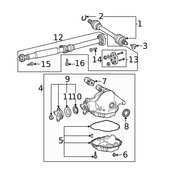 Mercedes Drive Shaft Flex Joint Bolt - Genuine Mercedes 0009907325
