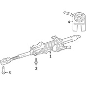 Mercedes Steering Shaft Bolt - Genuine Mercedes 0009909718