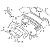 Mercedes Bumper Cover Retainer - Genuine Mercedes 0009914140