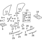 Mercedes Door Sill Plate Screw -  Genuine Mercedes 0009916271