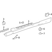 Mercedes Rocker Panel Molding Clip - Genuine Mercedes 0009919698