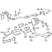 Mercedes Exhaust Clamp -  Genuine Mercedes 0009953033