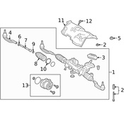 Mercedes Rack and Pinion Bellow Clamp - Genuine Mercedes 0009957800
